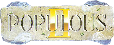 Populous II logo for Amiga